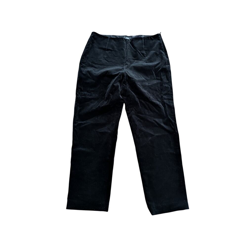 Real Clothes Saks Fifth Ave Black Velvet Pants NWT